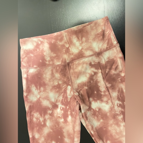 Banana Republic Pink Tie Dye High Rise 7/8 Pink Leggings Size Medium - Picture 9 of 9